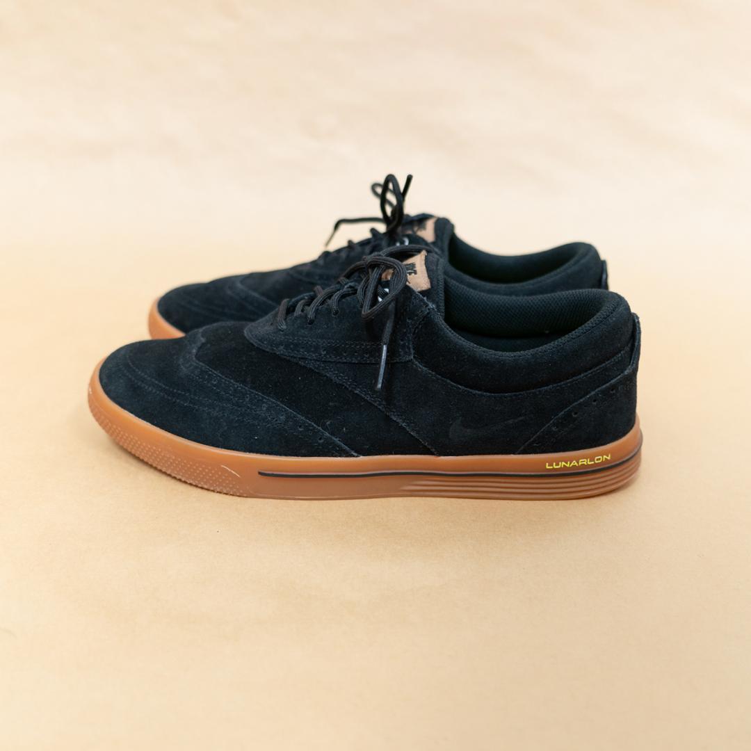 NIKE　ゴルフシューズ　ルナソール　ウィングチップ　黒スエード　26cm