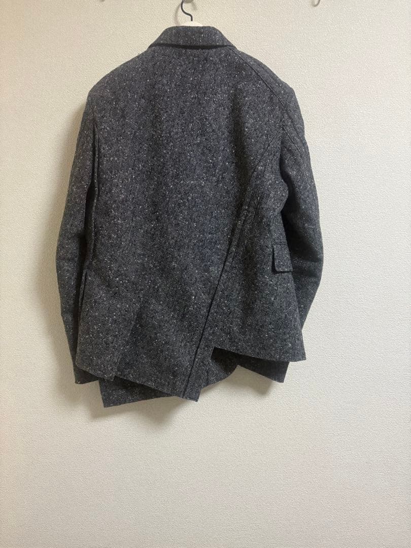 ブラックコムデギャルソン　25awねじれツイードジャケット