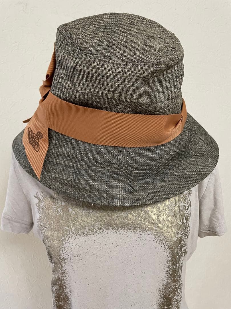 美品✨Vivienne Westwood リボン　バケットハット　帽子　オーブ