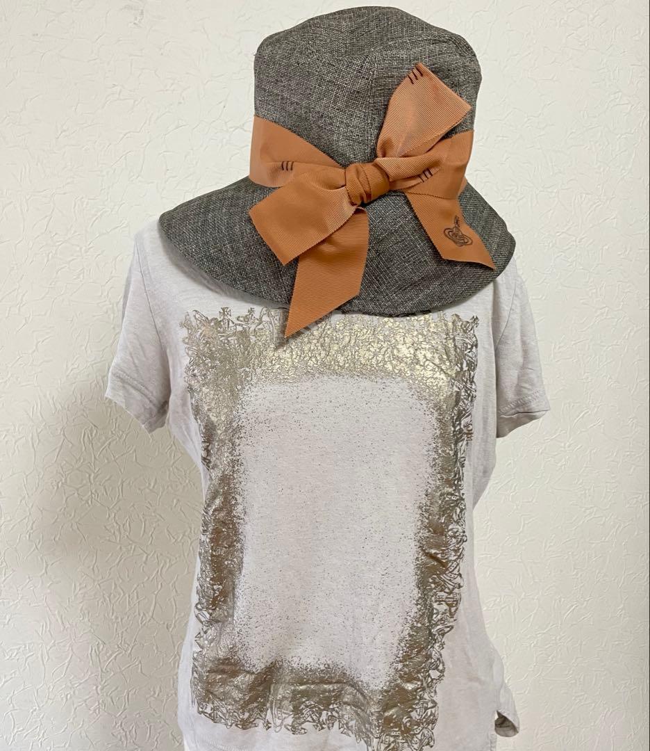 美品✨Vivienne Westwood リボン　バケットハット　帽子　オーブ