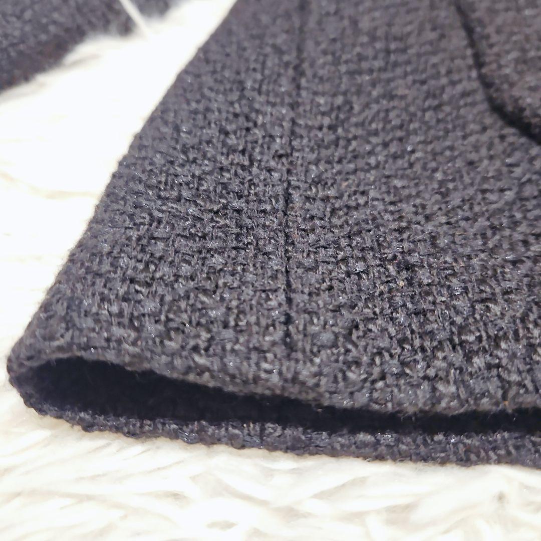 美品 JOURNAL STANDARD ツイードジャケット ノーカラー 黒