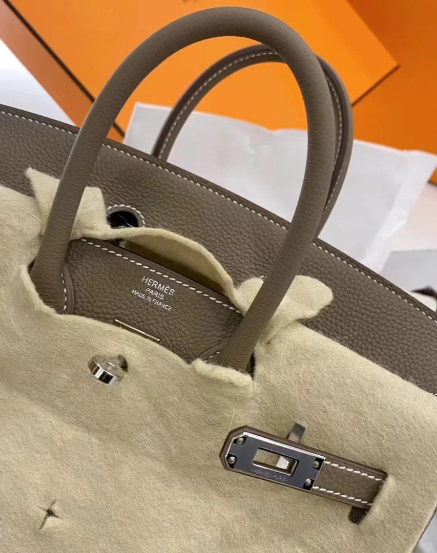 バーキン 25 ハンドバッグ エトゥープ