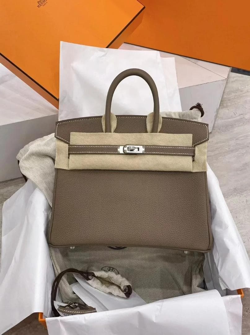 バーキン 25 ハンドバッグ エトゥープ