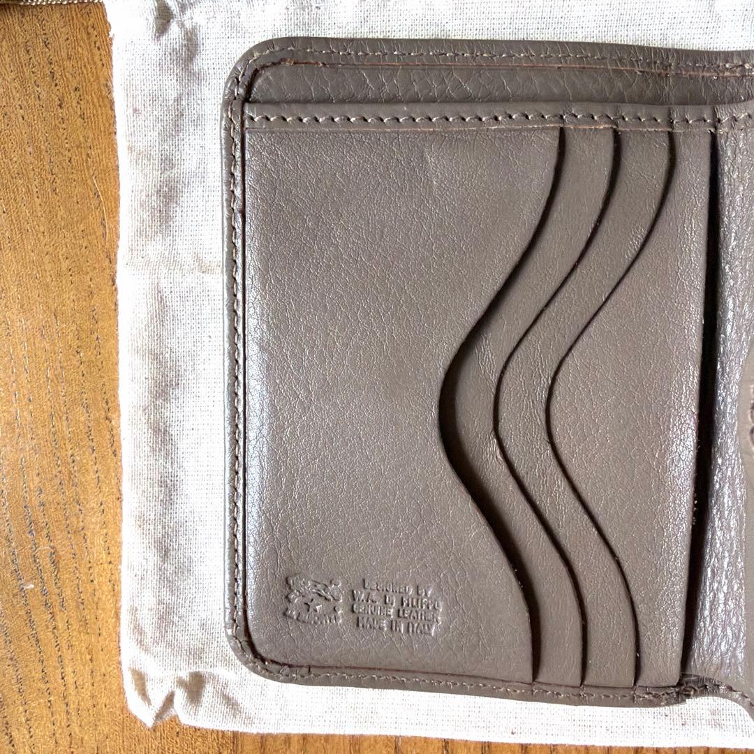 【美品】　イルビゾンテ　ラウンドジップ　ミニ財布　 グレージュ