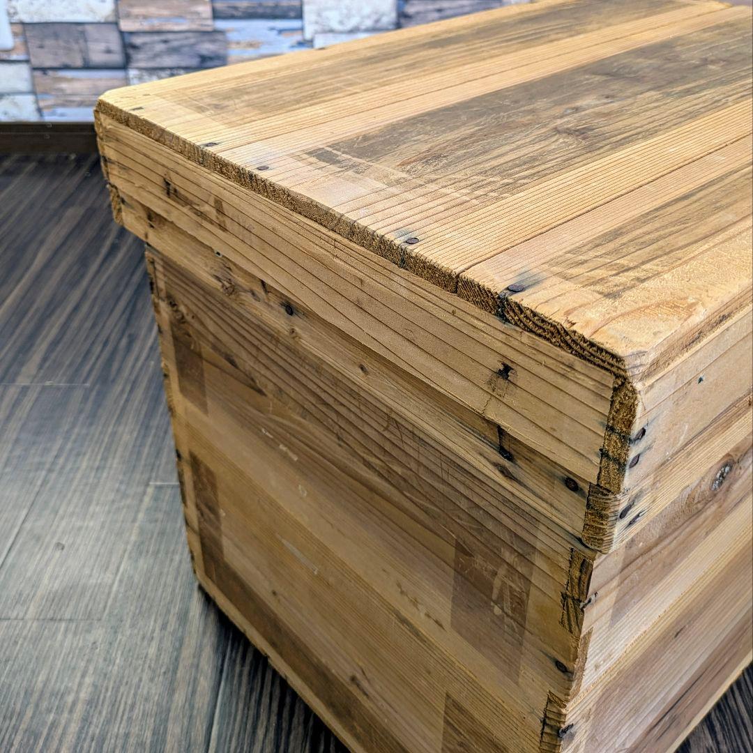 【ヴィンテージ】お茶箱 衣装ケース 道具入れ 大小 2個セット