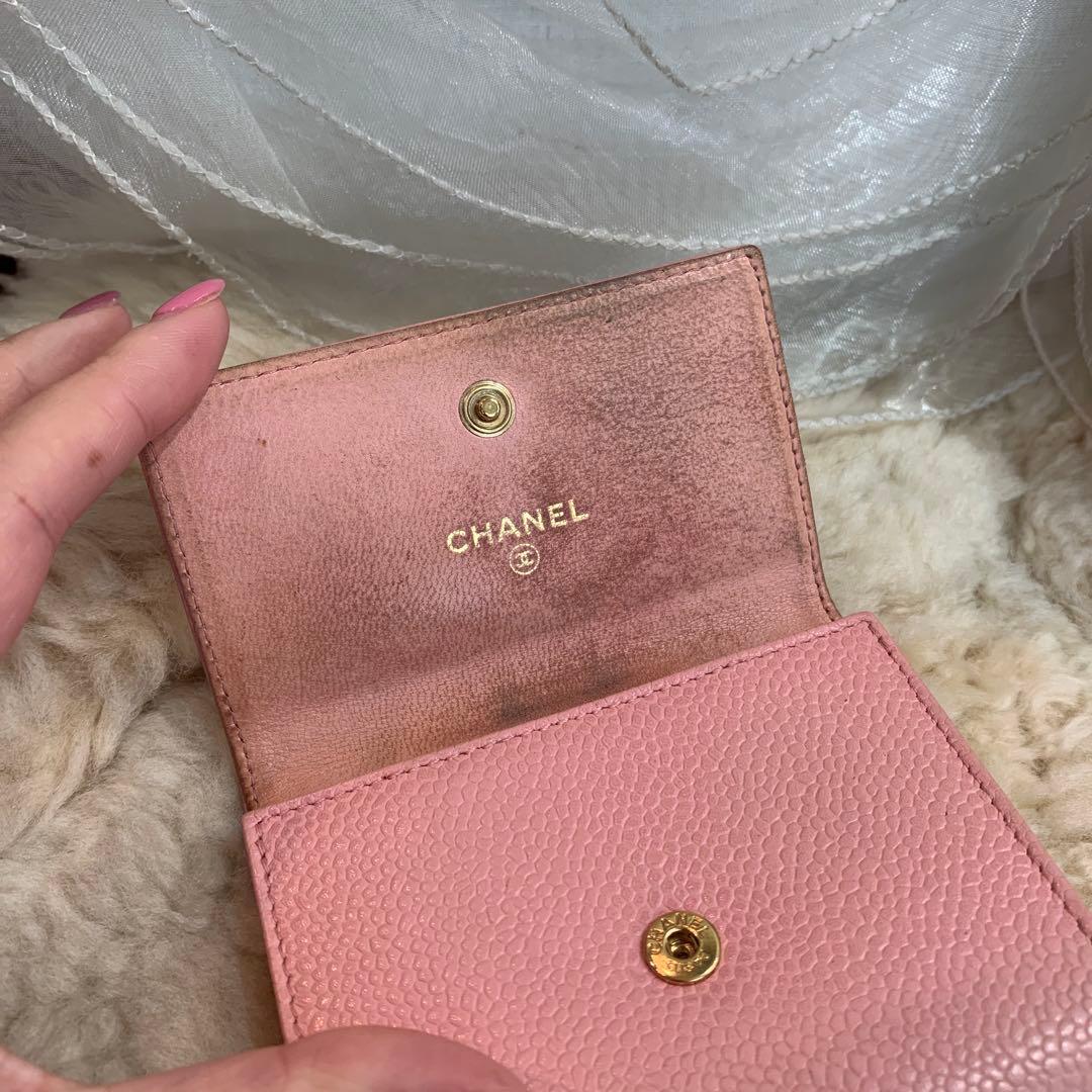 CHANEL　キャビア　ケース　ココマーク　9番　Gカード・シリアル付