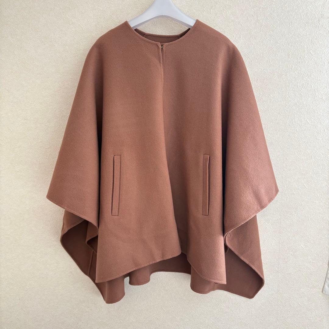 セオリーリュクス　カシミヤ　ウール　コート　ケープ　マント