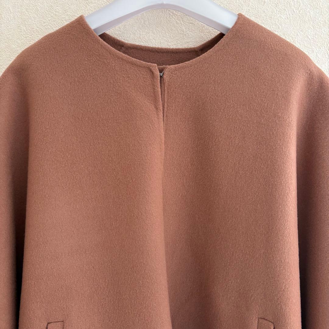 セオリーリュクス　カシミヤ　ウール　コート　ケープ　マント