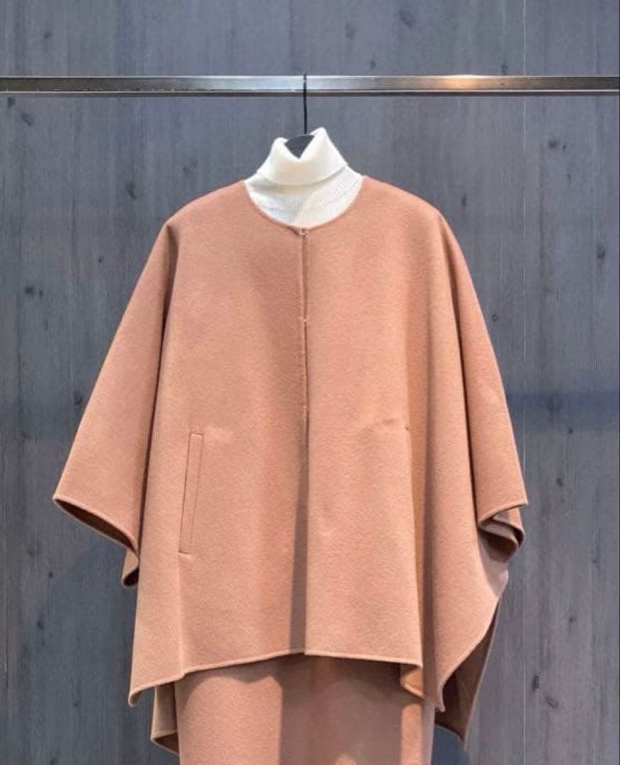 セオリーリュクス　カシミヤ　ウール　コート　ケープ　マント