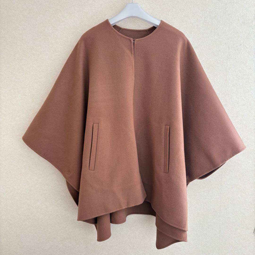 セオリーリュクス　カシミヤ　ウール　コート　ケープ　マント