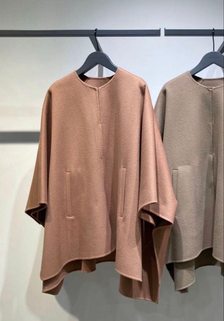 セオリーリュクス　カシミヤ　ウール　コート　ケープ　マント