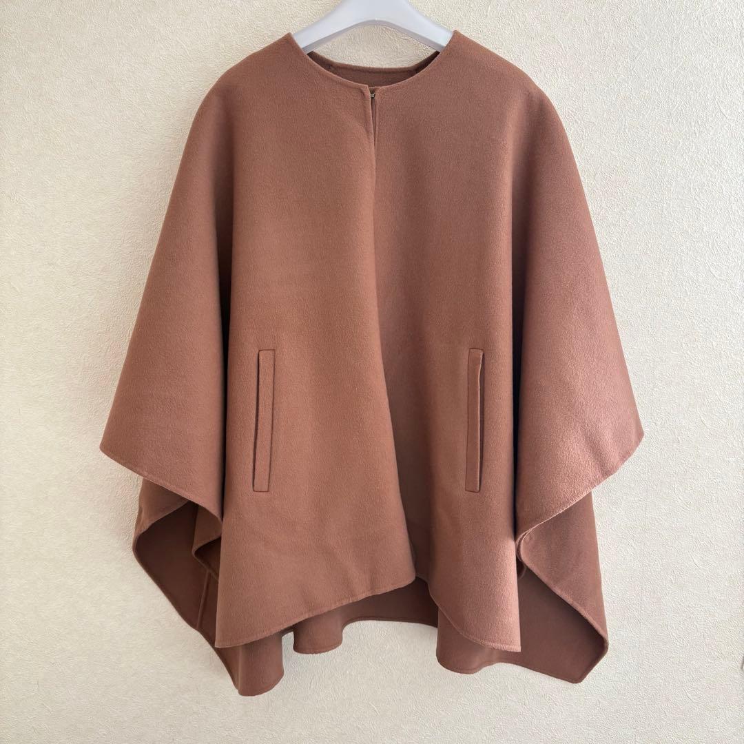 セオリーリュクス　カシミヤ　ウール　コート　ケープ　マント