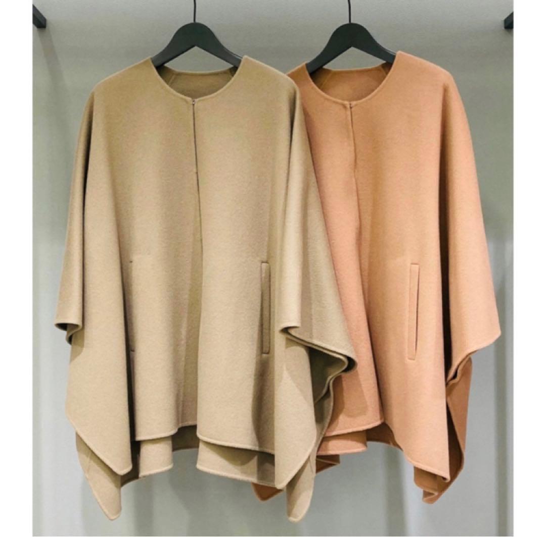 セオリーリュクス　カシミヤ　ウール　コート　ケープ　マント