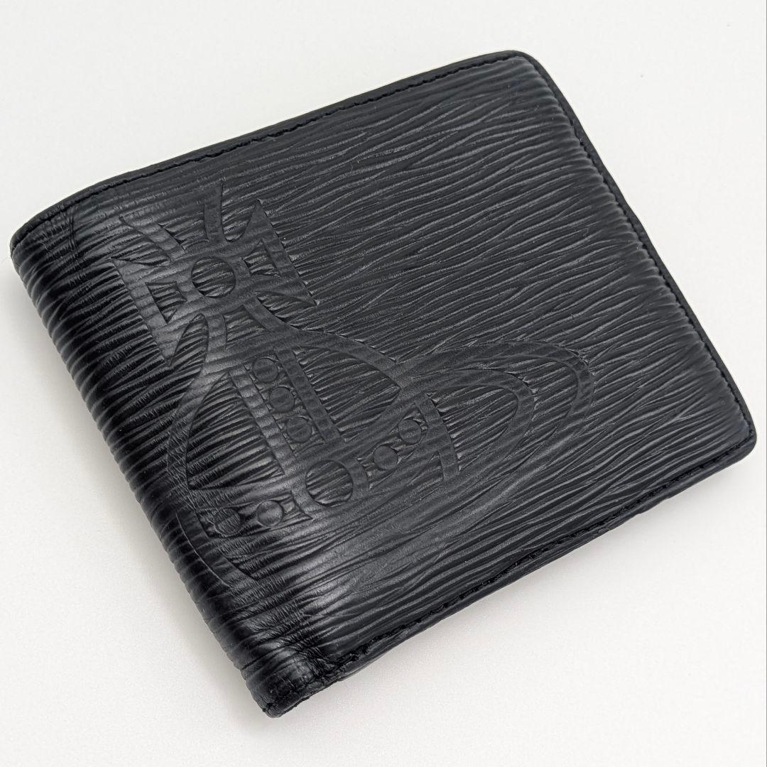 Vivienne Westwood 二つ折り財布 フロウ ブラック 黒 レザー