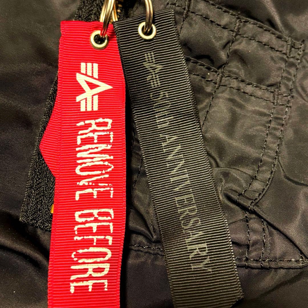 もか　極美品 アルファインダストリーズMA-1 フライト ジャケット 短丈