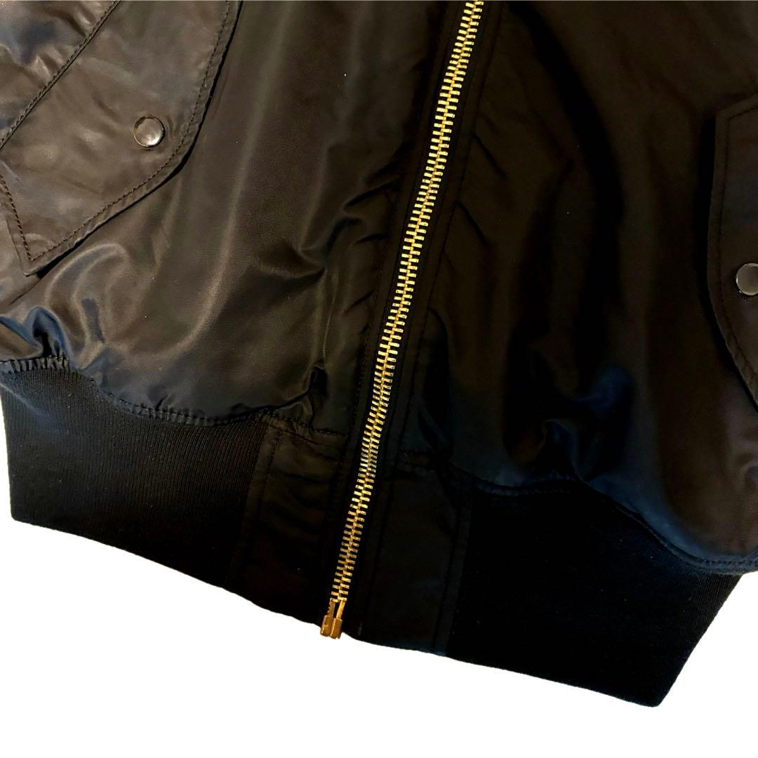 もか　極美品 アルファインダストリーズMA-1 フライト ジャケット 短丈