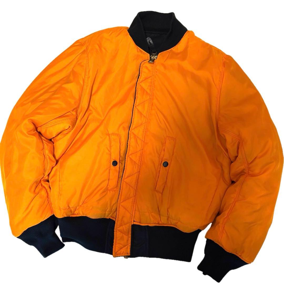 もか　極美品 アルファインダストリーズMA-1 フライト ジャケット 短丈