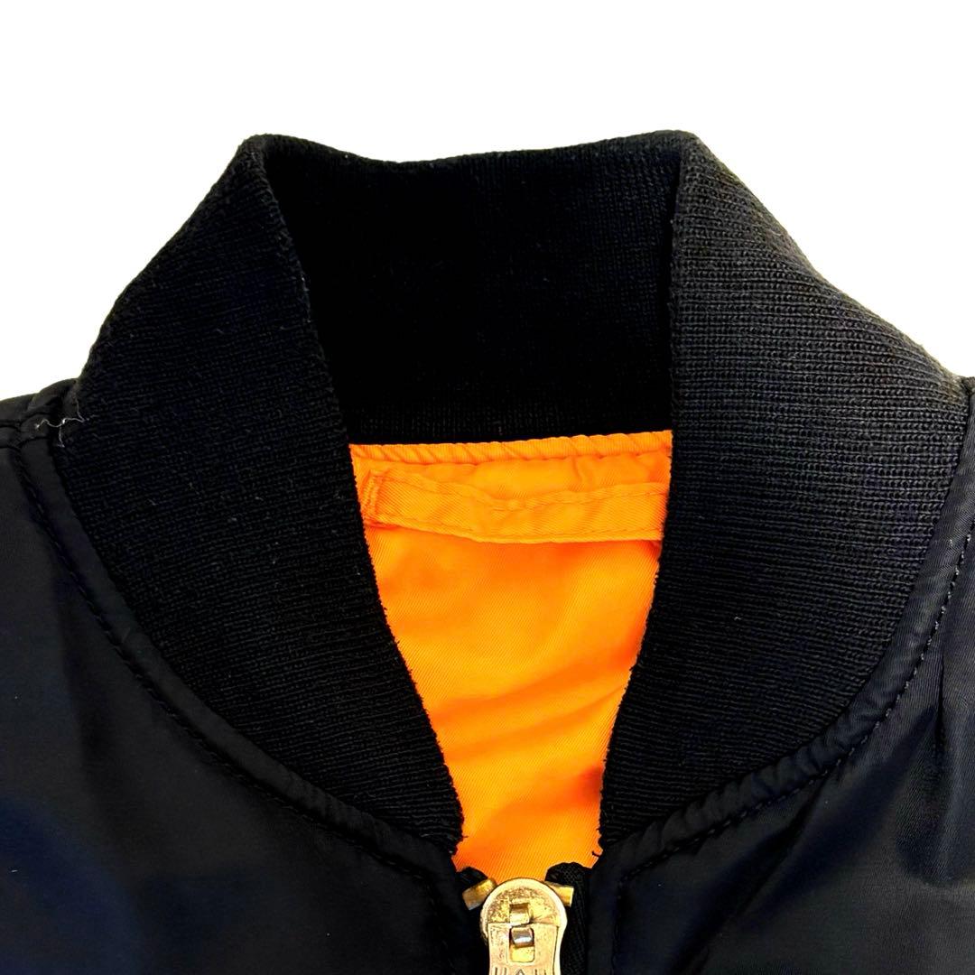 もか　極美品 アルファインダストリーズMA-1 フライト ジャケット 短丈