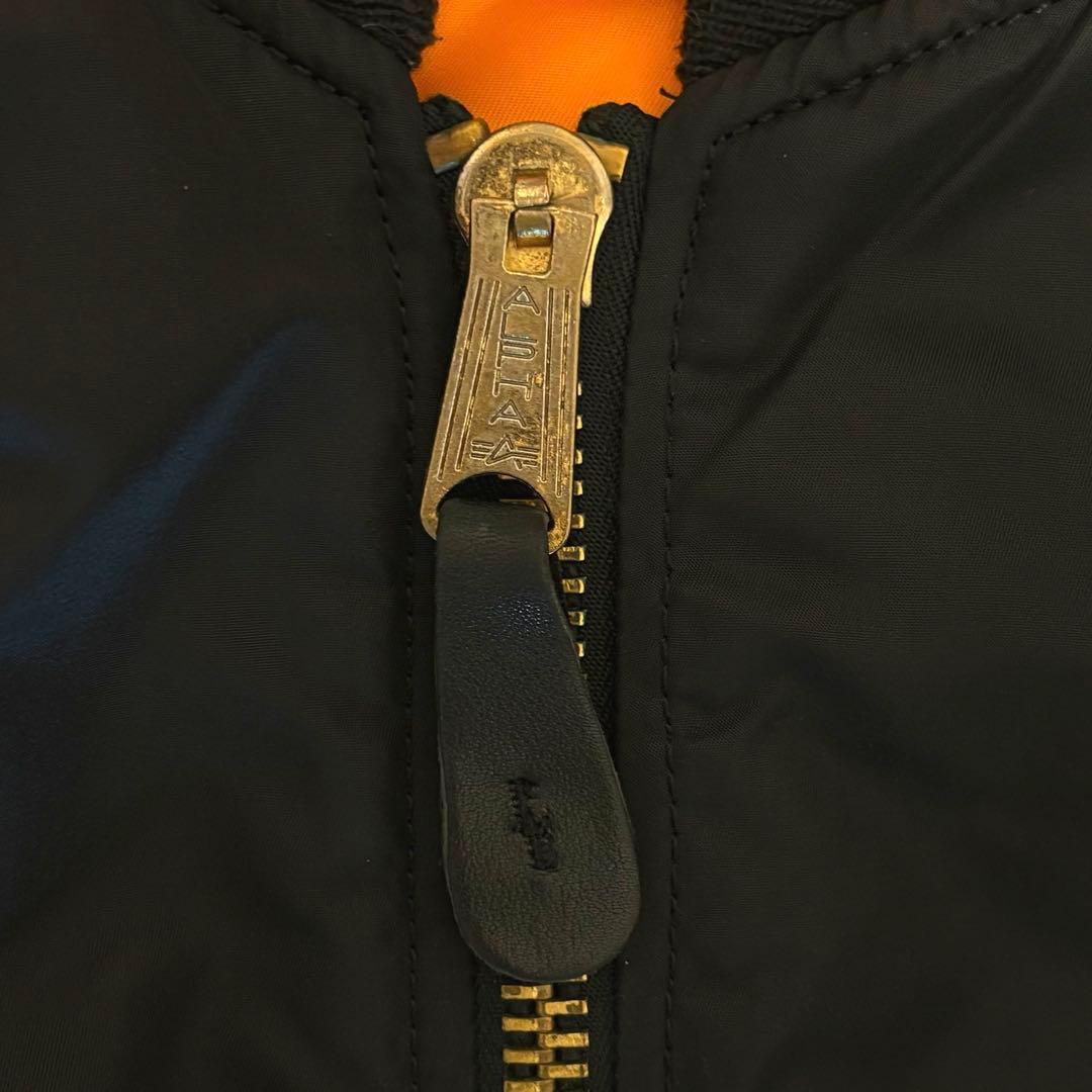 もか　極美品 アルファインダストリーズMA-1 フライト ジャケット 短丈