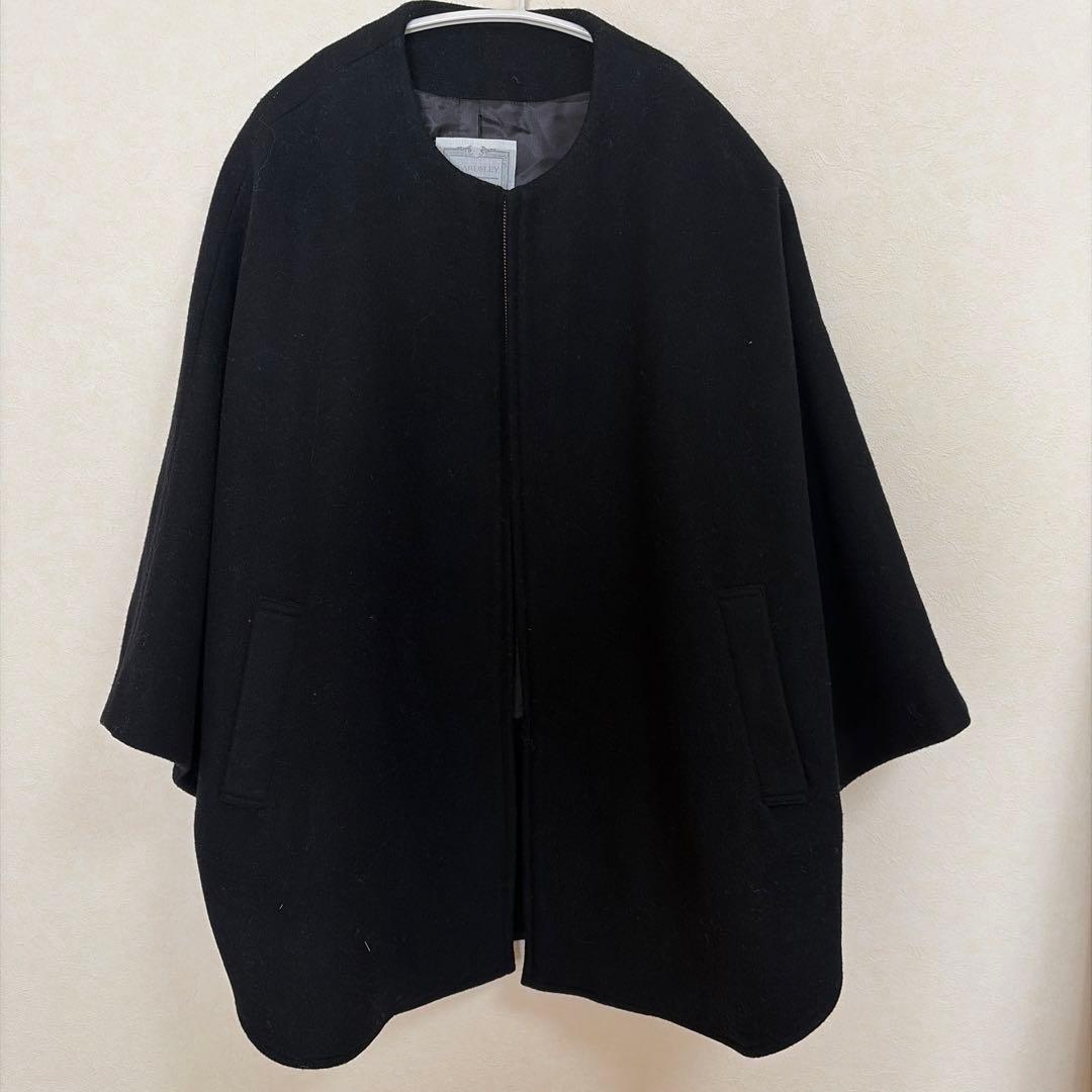 BEARDSLEY ブラック ノーカラージャケット