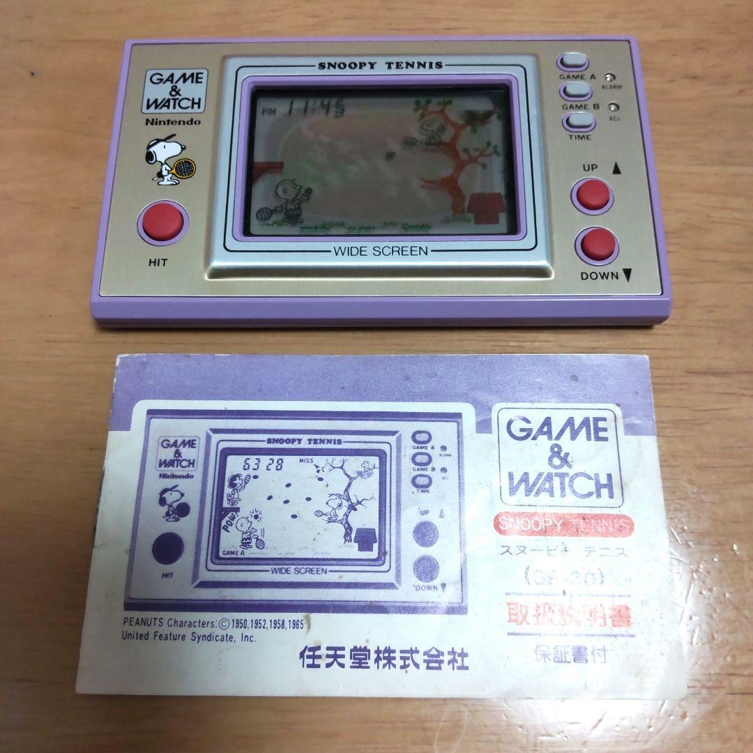 任天堂 ゲームウォッチ GAME&WATCH スヌーピー テニス SP-30