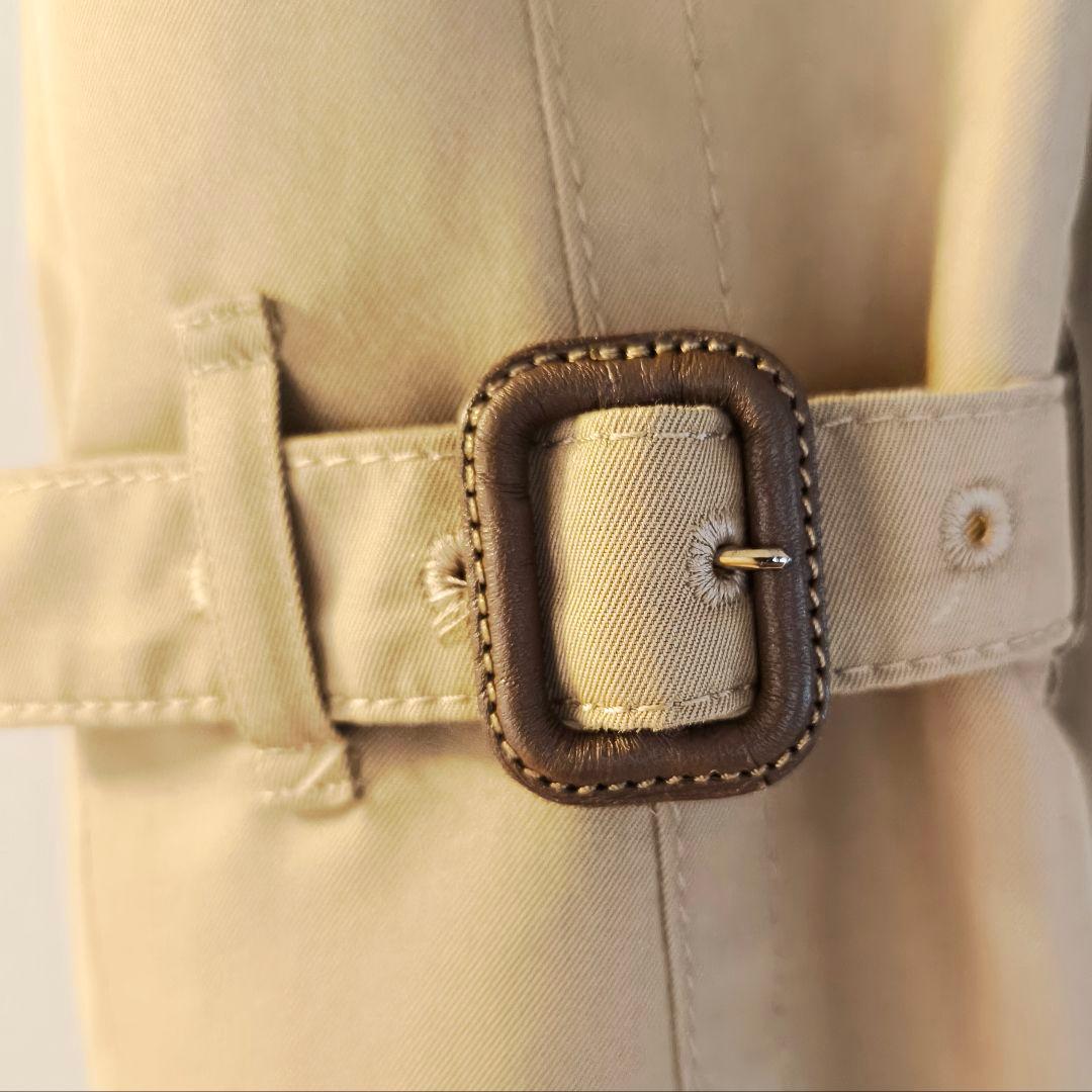 【美品】アクアスキュータム ブルーライナー付き トレンチコート サイズ6