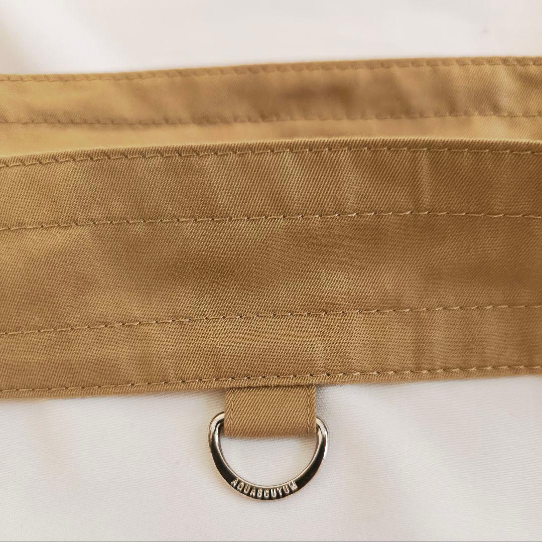 【美品】アクアスキュータム ブルーライナー付き トレンチコート サイズ6