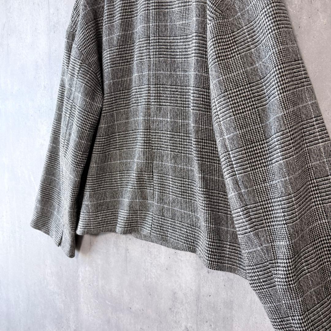 眼*長様 新品同様✨プルミエアロンディスモン グレンチェック　ショートWジャケッ