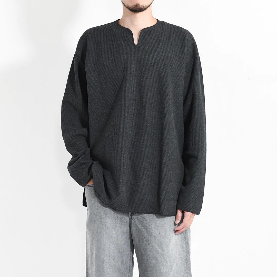 blurhms ブラームス キーネック オーバー サーマル カットソー