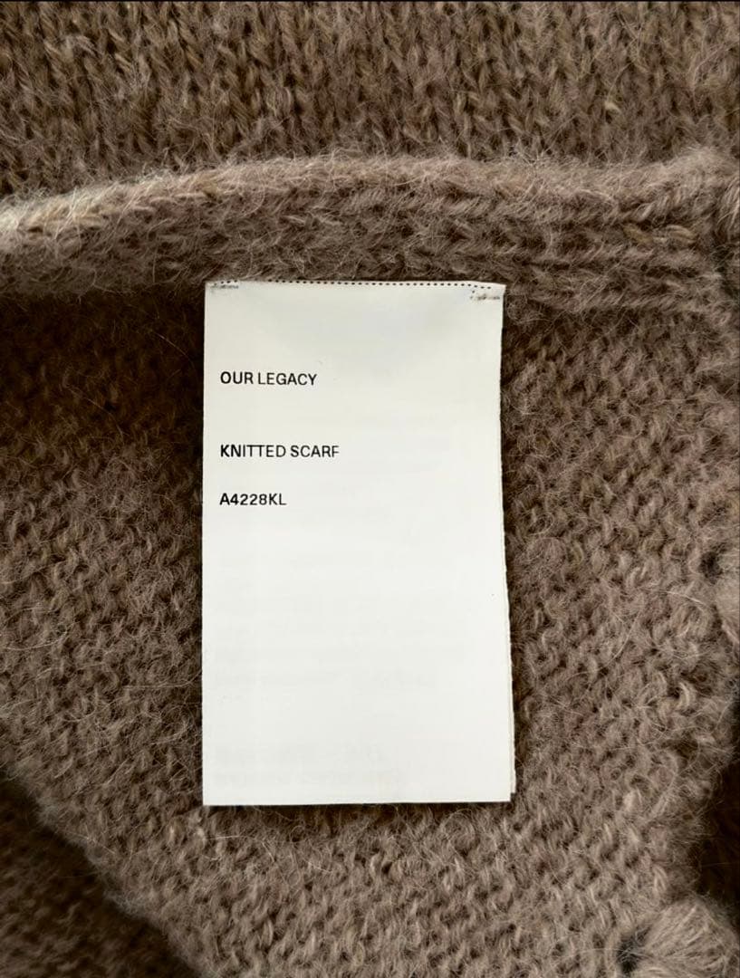 小物 Silk Wool Desert  scarf our legacy