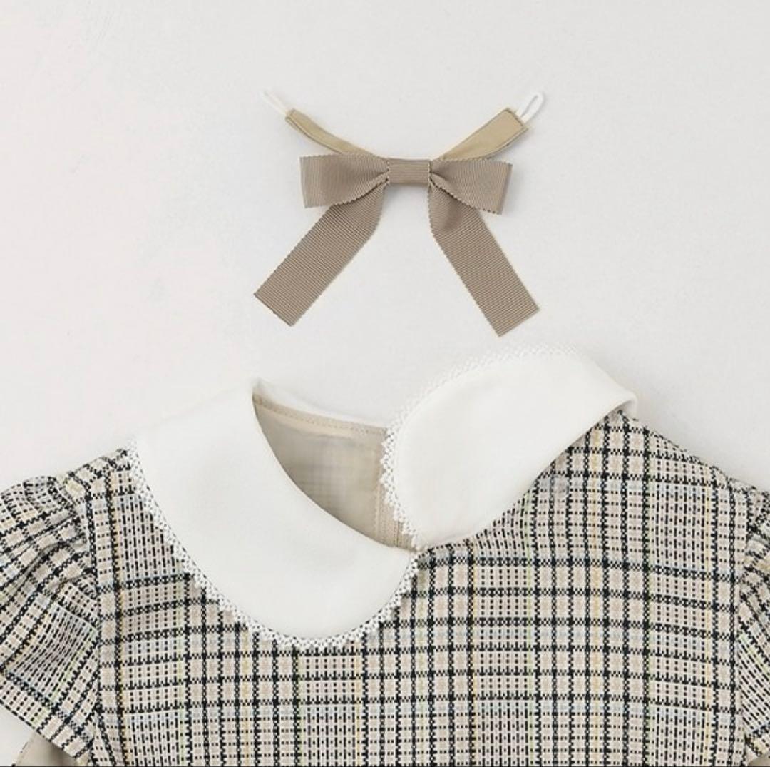 ファイティン　チェックワンピーススカラップジャケット　110