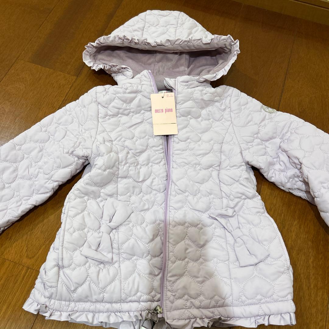 メゾピアノ　ハートキルトブルゾン　アウター