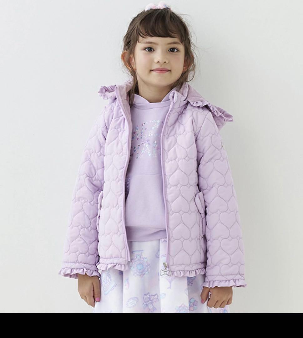 メゾピアノ　ハートキルトブルゾン　アウター