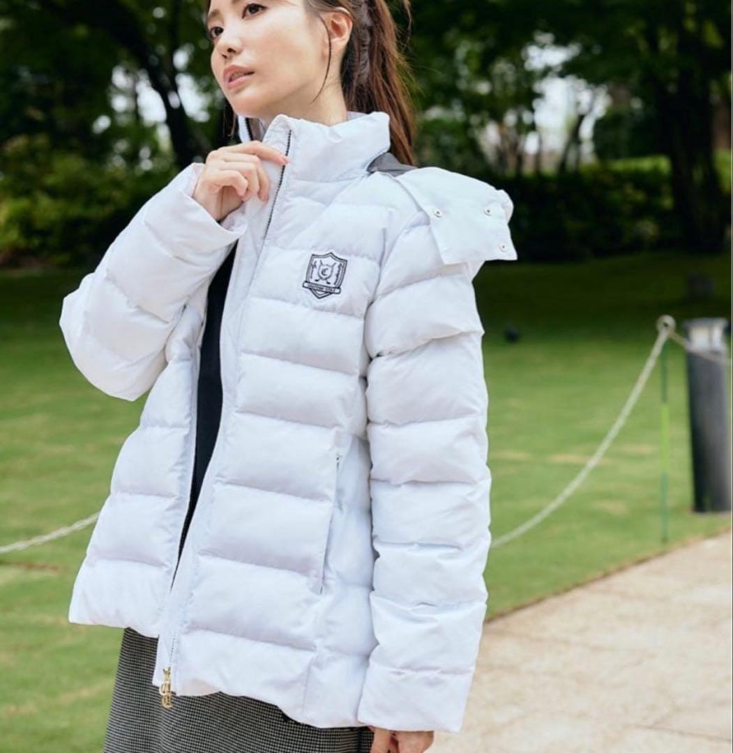 【CELFORD GOLF】中綿ブルゾン　ダウンホワイト