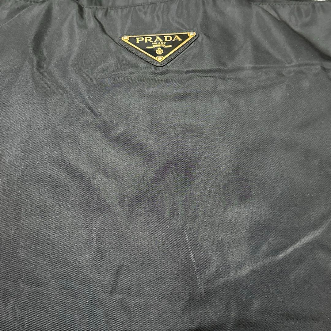 PRADA ビジネスバッグ 黒 大きめ　A4可　N2-8.5