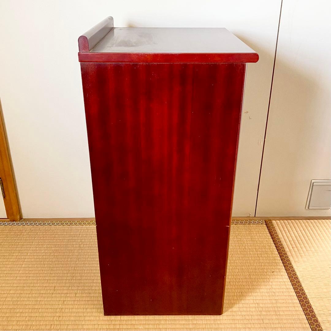 オールドカリモク/karimoku /5段チェスト/ワインローズ/引き出し/家具