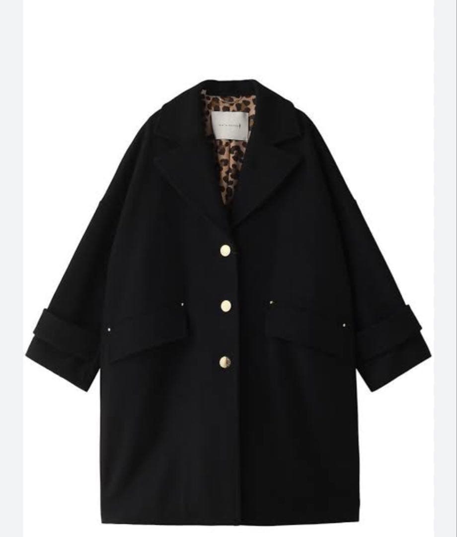 完売品HUMBIE ライトメルトン コクーン シルエット チェスター コート