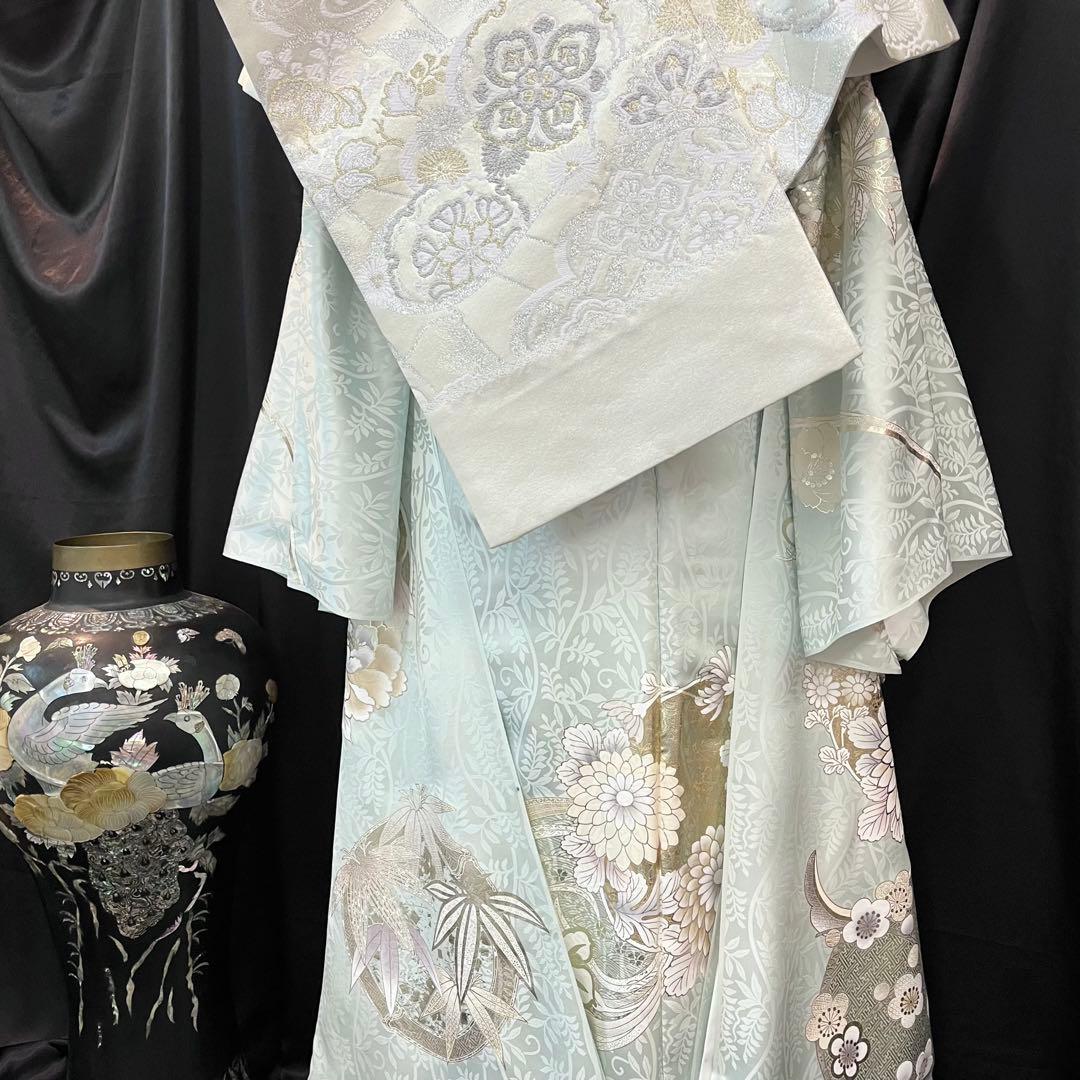 ■オーダー仕立て付き■新作■水色正絹振袖フルセット■振袖一式■成人式