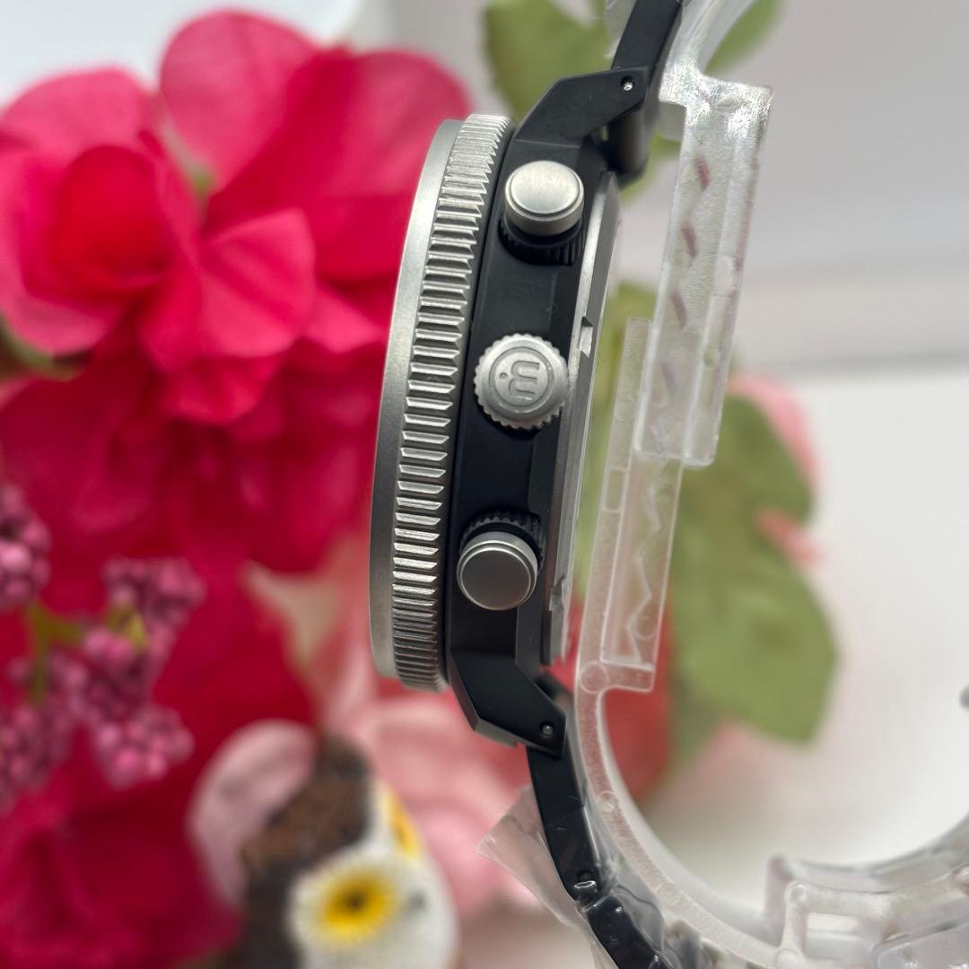 稼働品☆　ムーブメントインモーション　クロノグラフ　メンズ腕時計