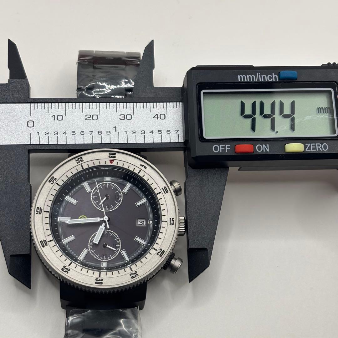 稼働品☆　ムーブメントインモーション　クロノグラフ　メンズ腕時計