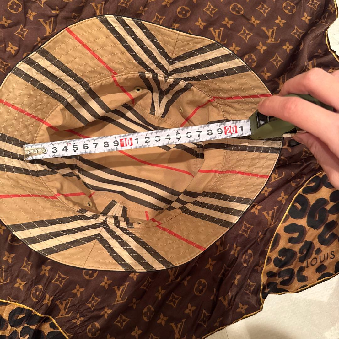 訳ありBURBERRYリバーシブルバケットハット