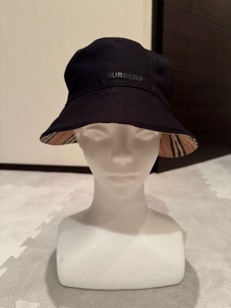 訳ありBURBERRYリバーシブルバケットハット