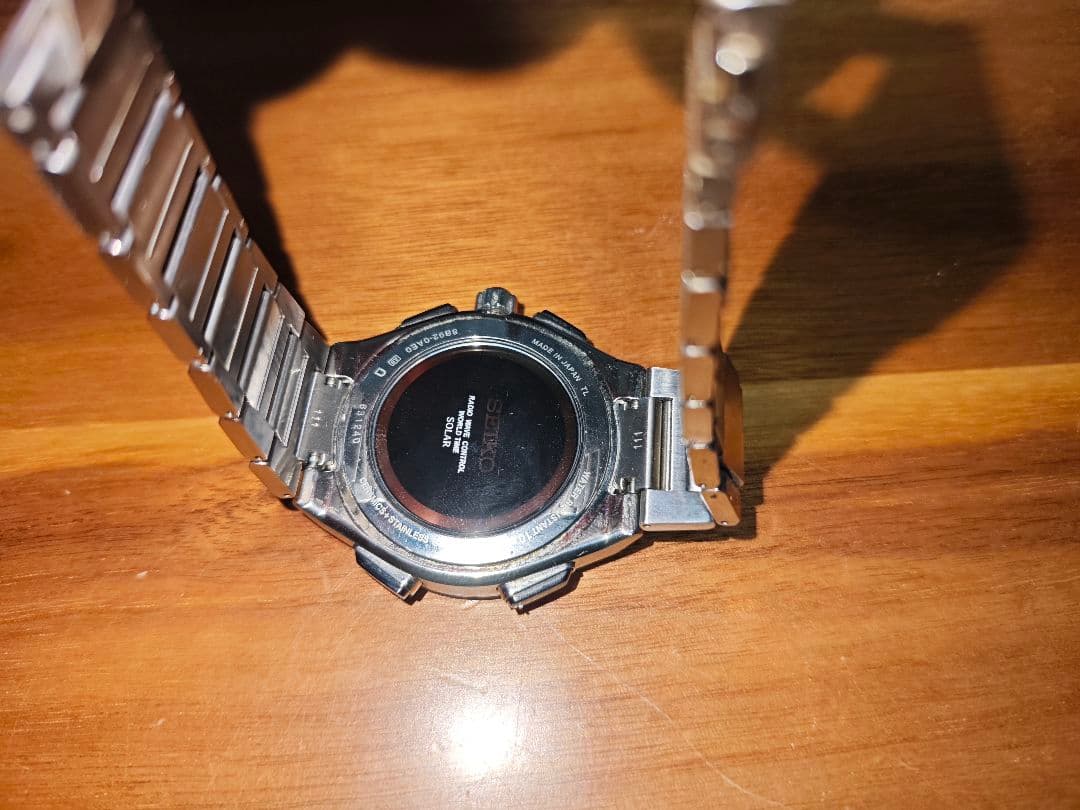 SEIKO クロノグラフ ブラック腕時計　セイコー　8B92-0AE0