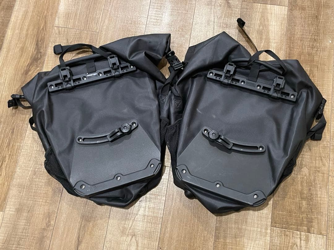 ROCKBROS 自転車サイドバッグ ブラック 2個セット