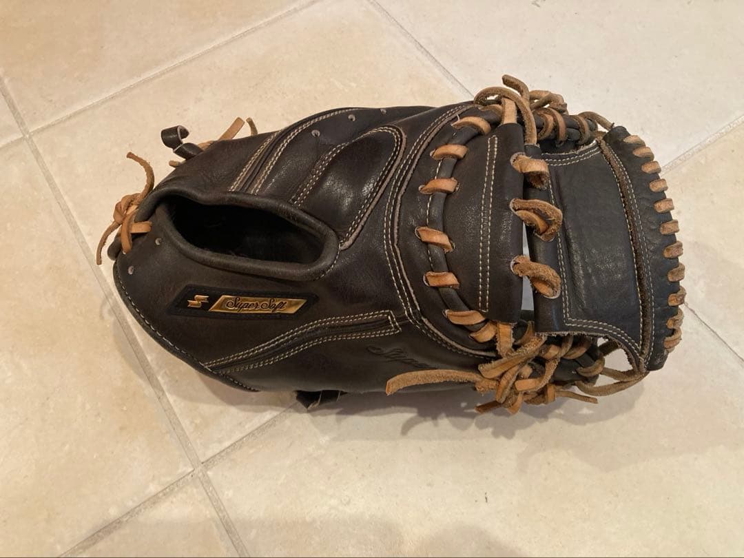 N*r様 SSK スーパーソフト　キャッチャーミット　一般軟式用　黒