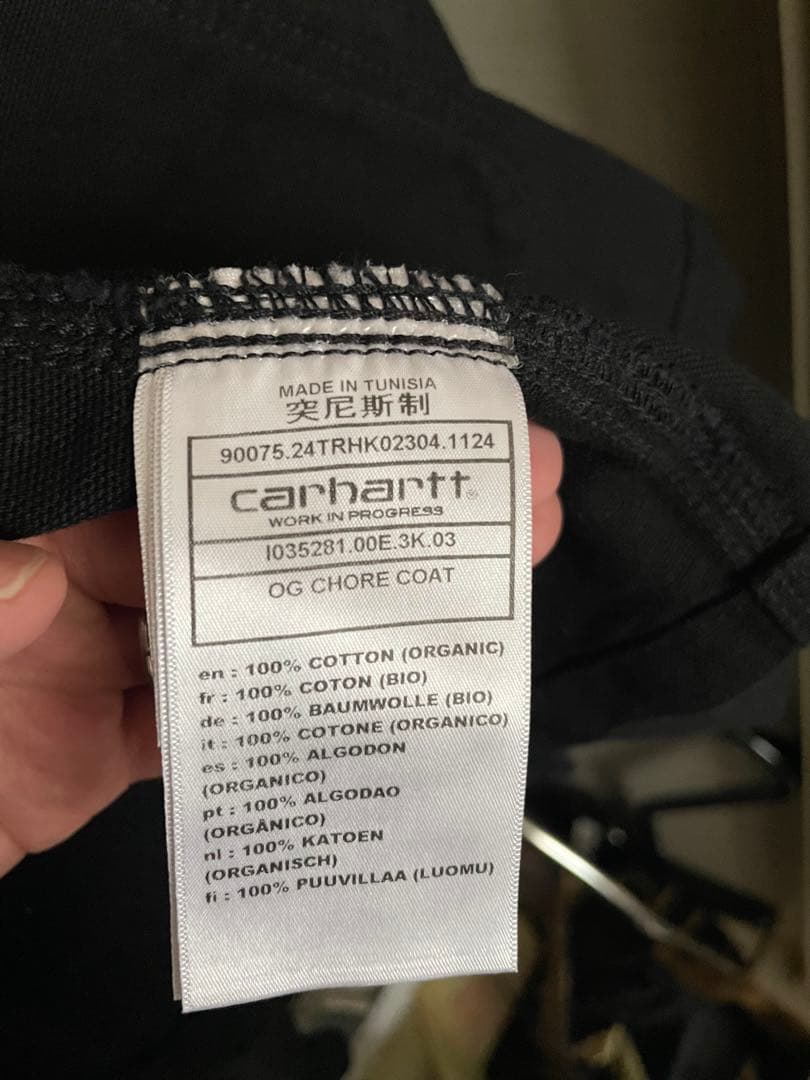 Carhartt WIP カーハート OG CHORE COAT ブラック S