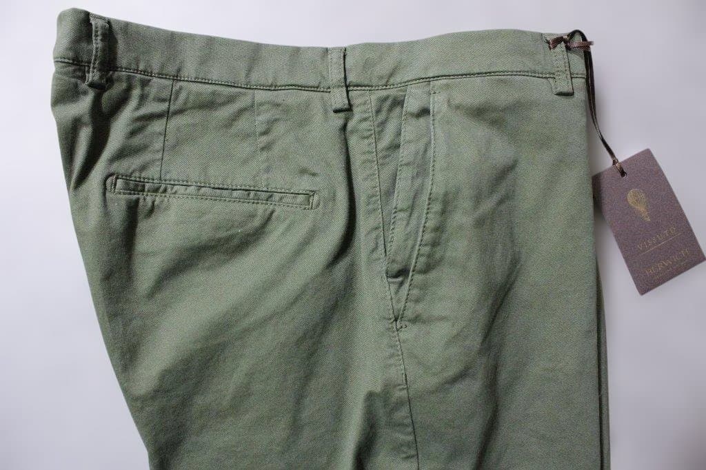 BERWICH★新品3.5万円ベルウィッチ スリムテーパードチノ52 オリーブ色