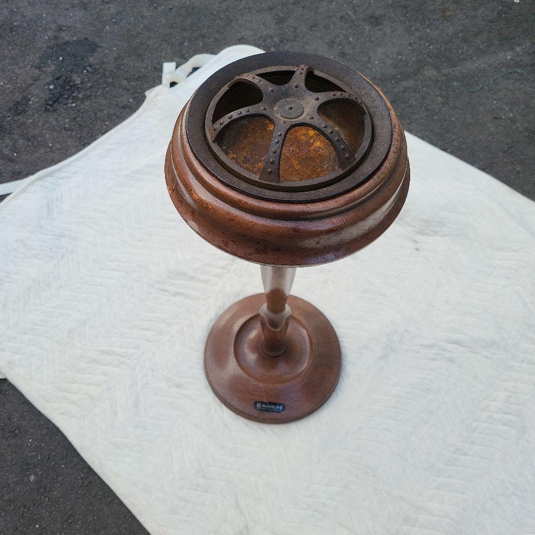 【アンティーク】オールド マルニ 木製スタンド式灰皿【マルニ木工】