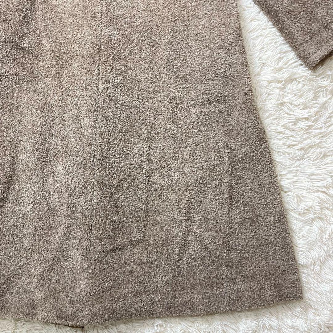 マックスマーラ　最高級　白タグ　アルパカ　シャギーコート　マキシ丈　42