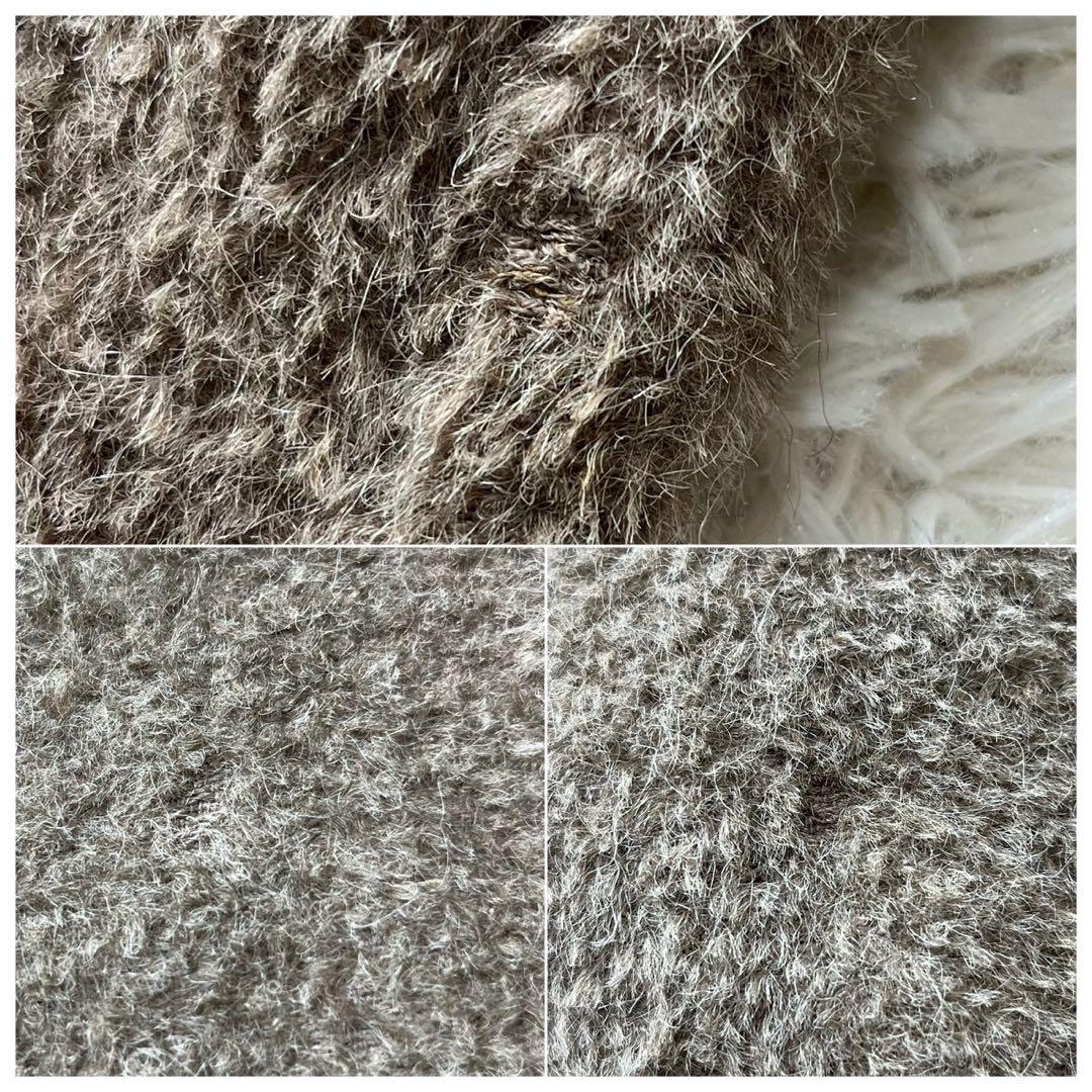 マックスマーラ　最高級　白タグ　アルパカ　シャギーコート　マキシ丈　42